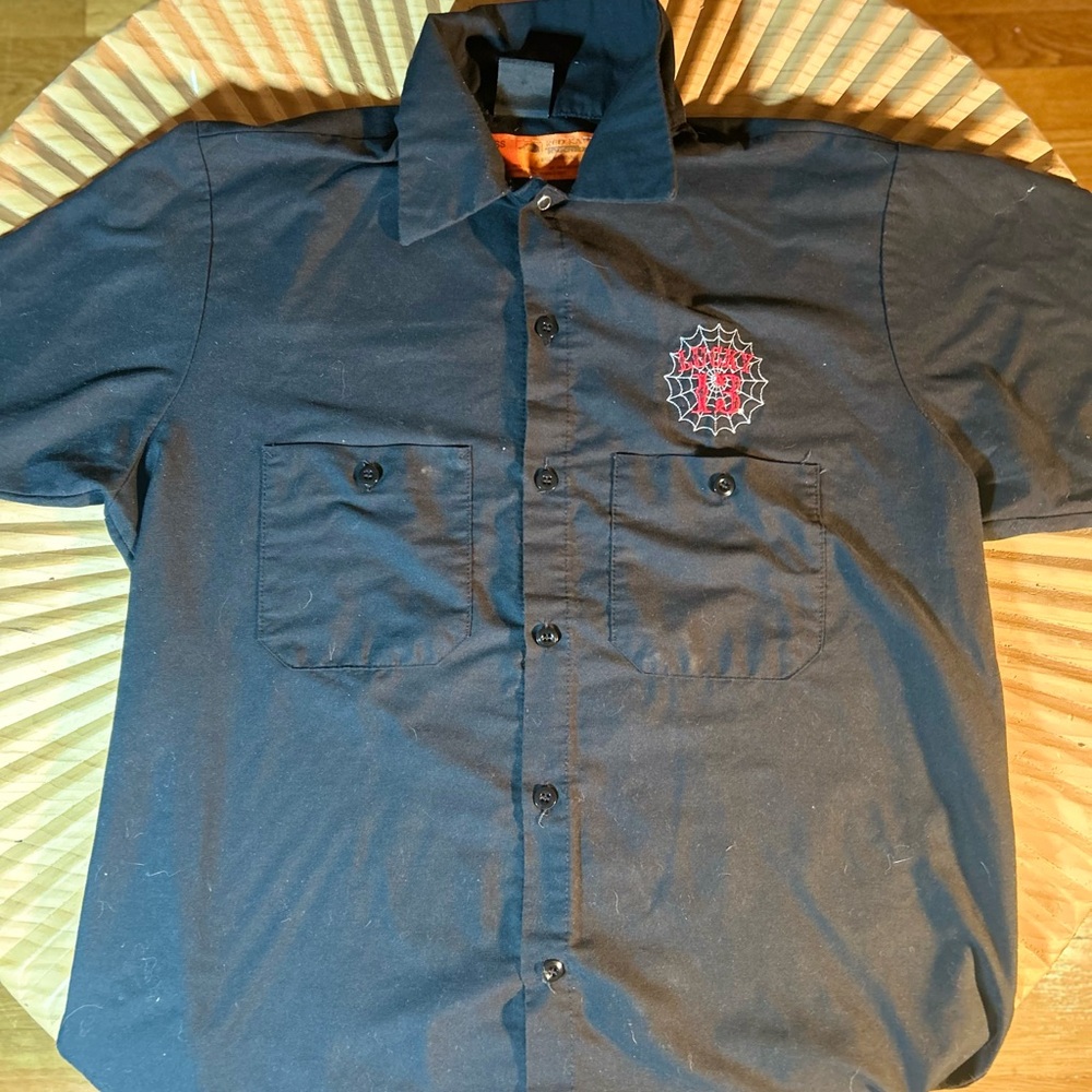 Lucky 13 Black Button Up